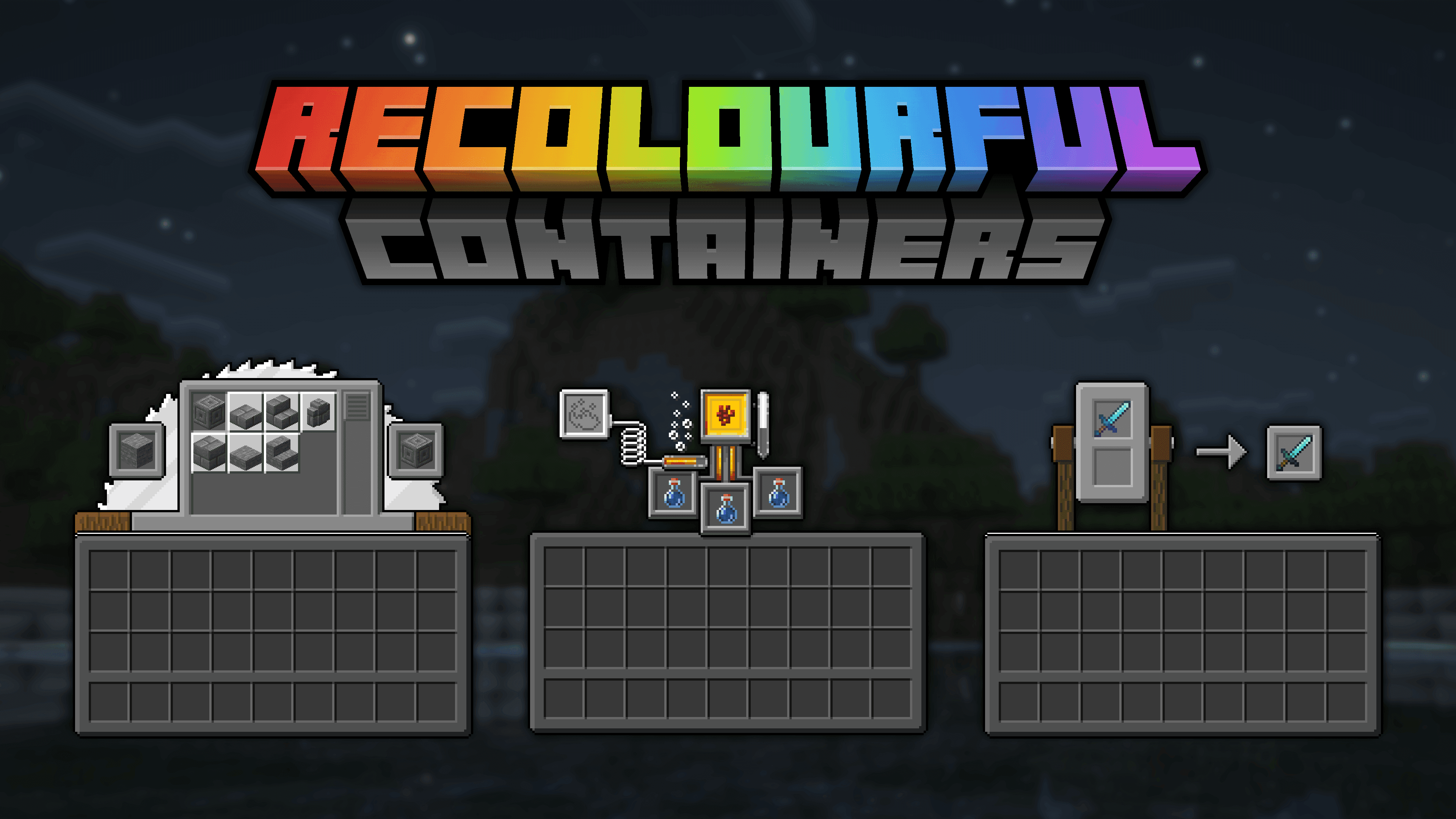 Recolourful Containers GUI + HUD (DARK) screenshot