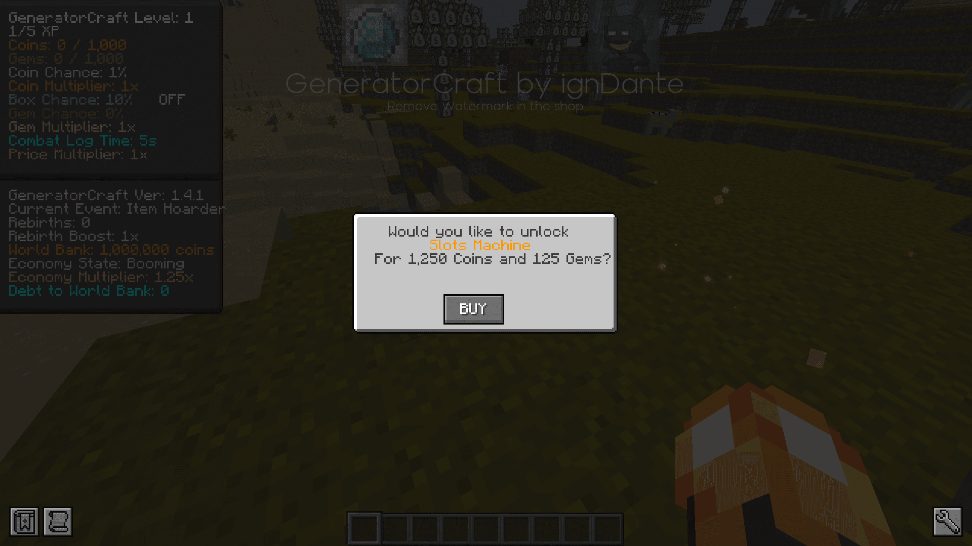 GeneratorCraft - Lootboxes, Gambling, RNG, Economy screenshot