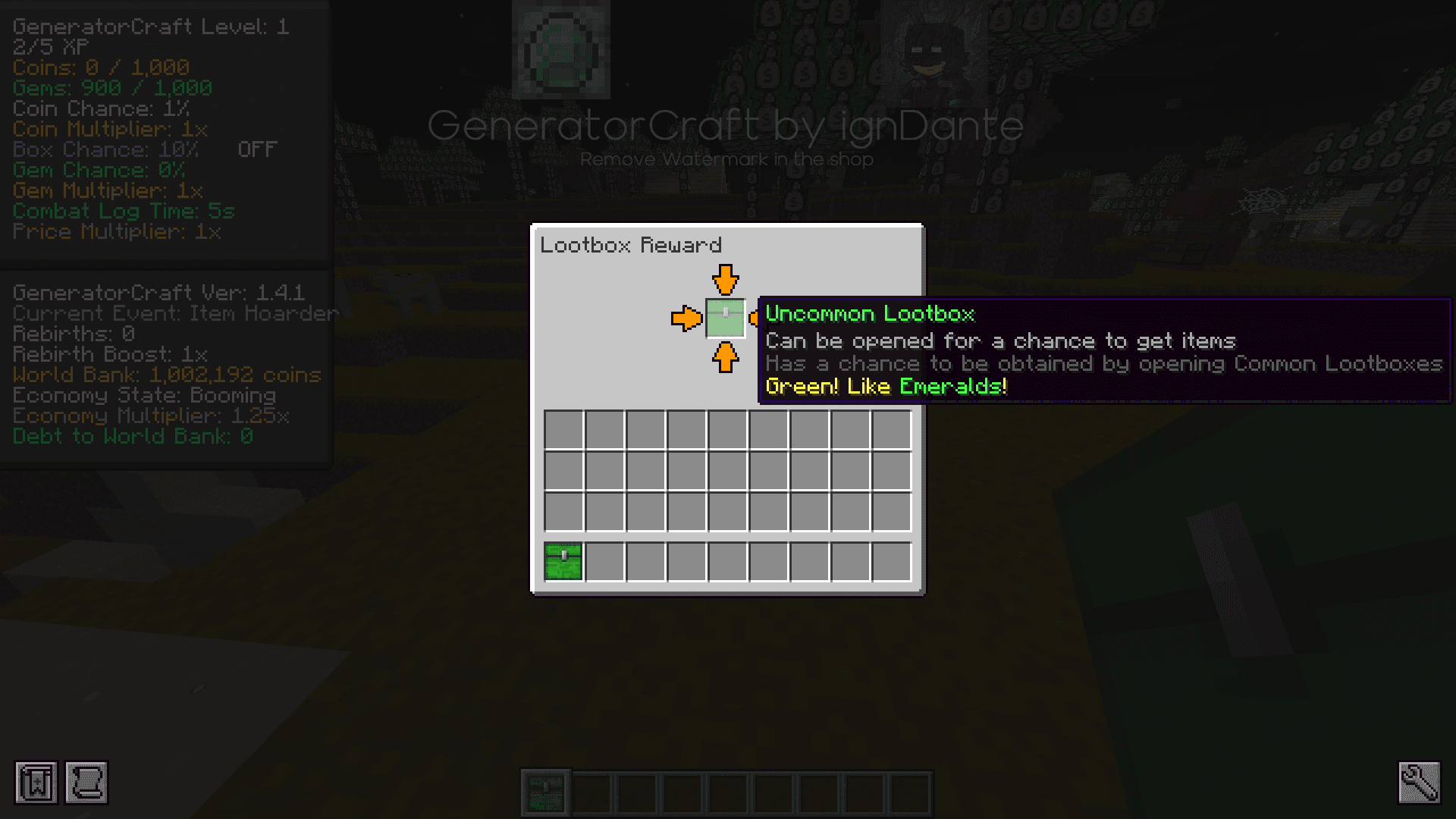 GeneratorCraft - Lootboxes, Gambling, RNG, Economy screenshot