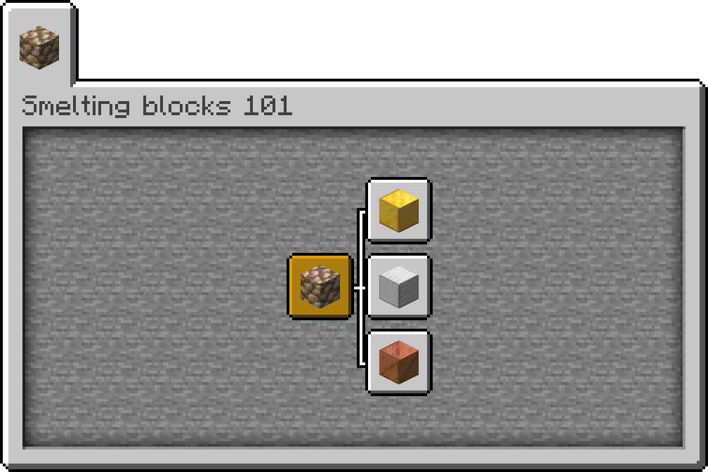 Efficient Raw Ore Blocks Smelting screenshot