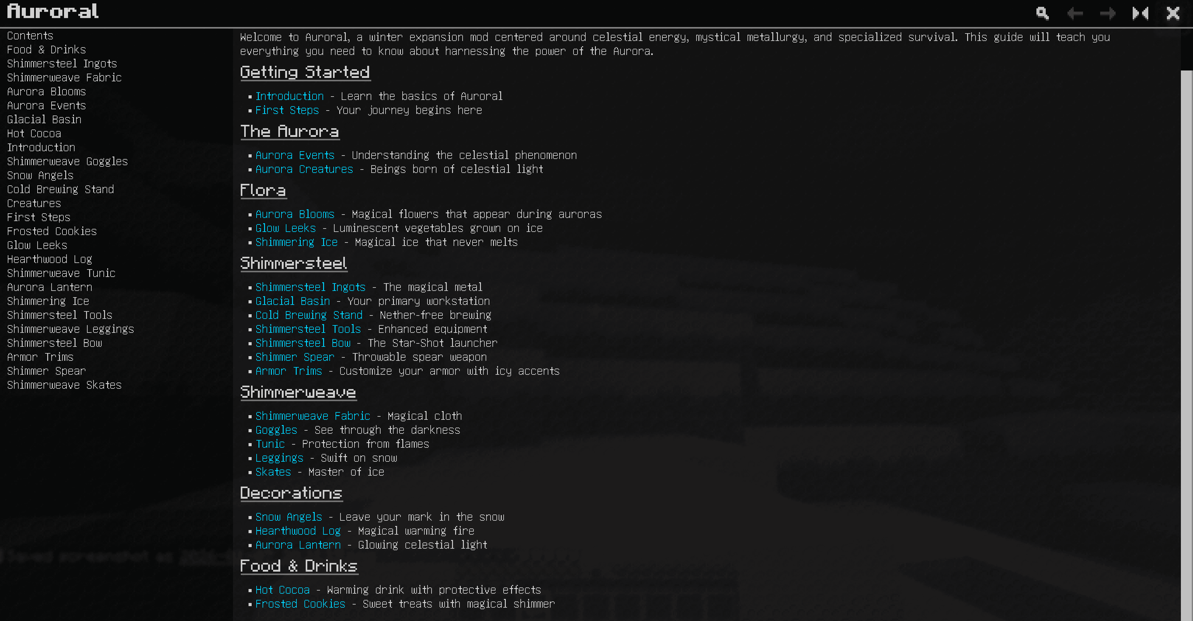 Auroral screenshot