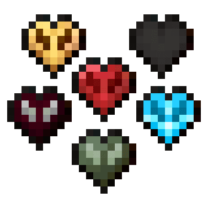 Fresh Hearts Health Bar HUD Hotbar screenshot