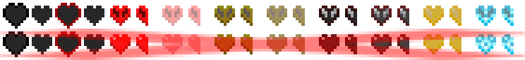 Fake Hardcore Hearts/Health screenshot