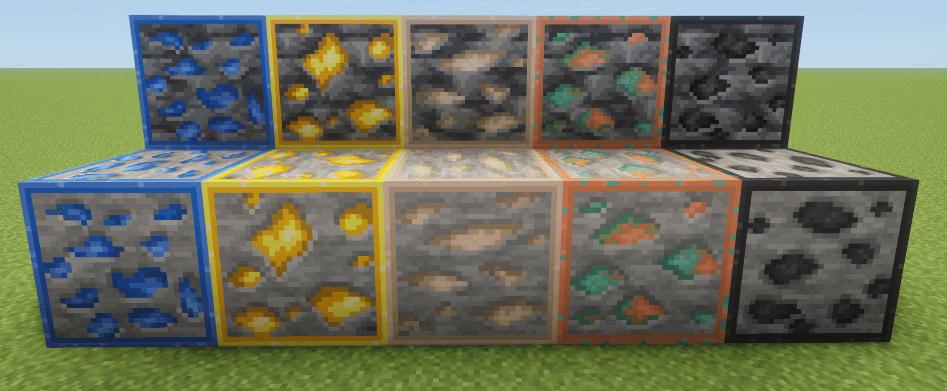 Faithful Ore Outlines (Faithful 32x) screenshot