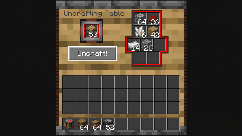 Arda's Uncrafting Table [ Uncraft / Recycle / Deconstruct Mod ] screenshot