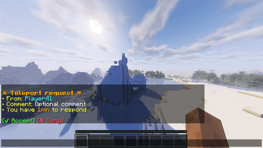 Helpful Commands screenshot