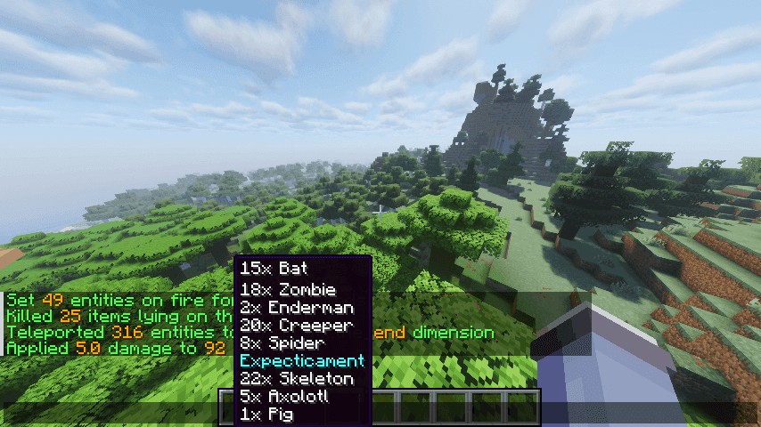 Helpful Commands screenshot