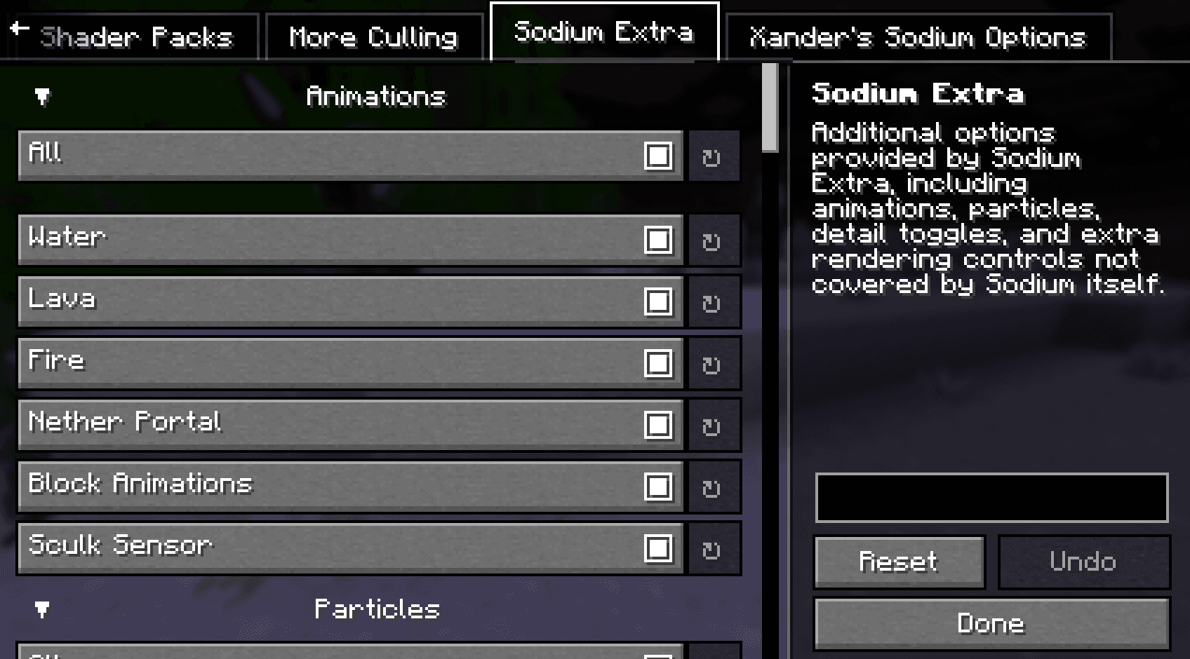 Xander's Sodium Options: Continued screenshot