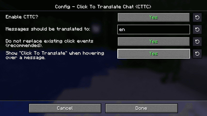Click To Translate Chat (CTTC) screenshot