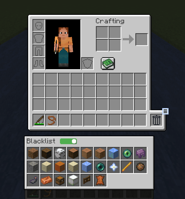 TrashSlot Blacklist Addon screenshot