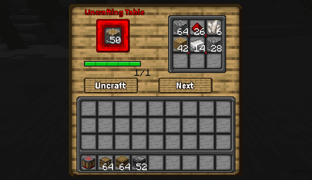 Arda's Uncrafting Table [ Uncraft / Recycle / Deconstruct Mod ] screenshot