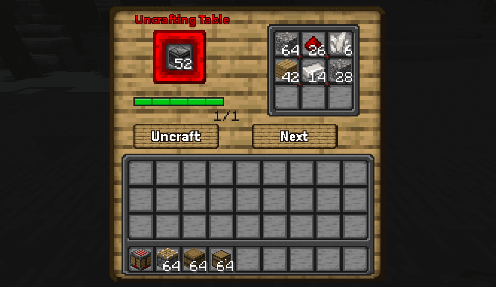 Arda's Uncrafting Table [ Uncraft / Recycle / Deconstruct Mod ] screenshot
