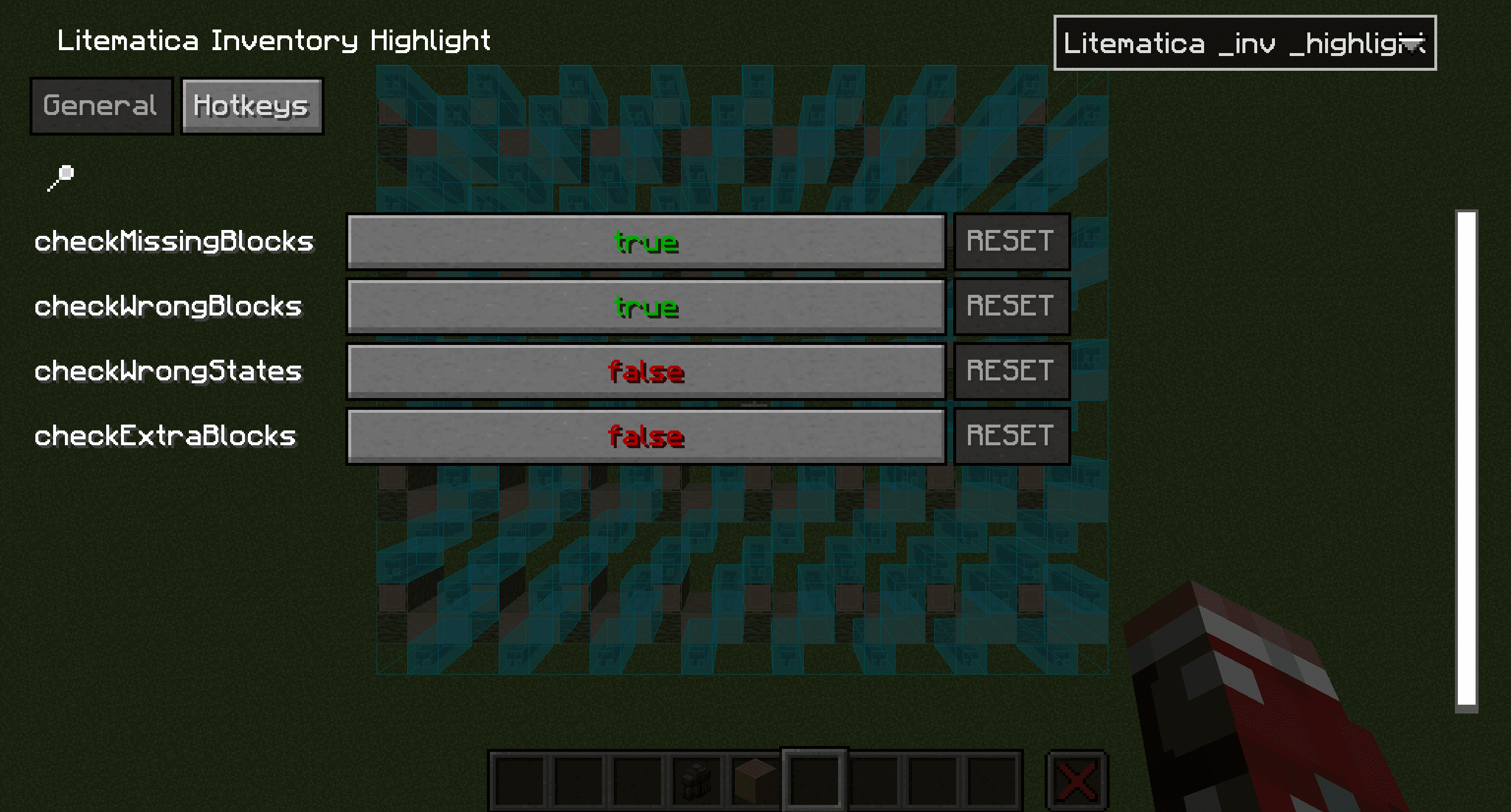 Litematica Inventory Highlight screenshot