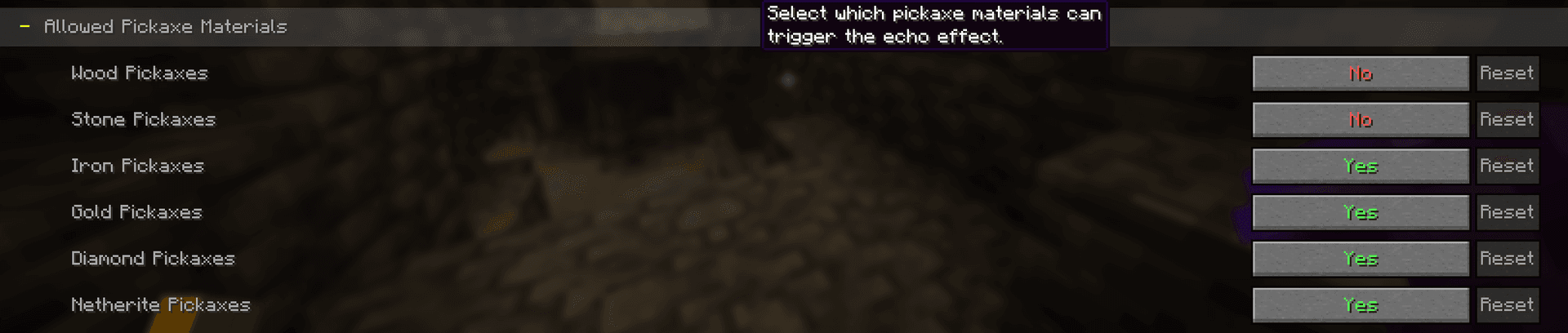 Echo Pickaxe screenshot