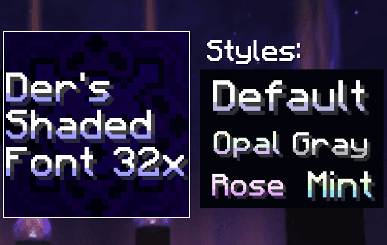 Der's Smooth Shaded Font (Faithful 32x) screenshot