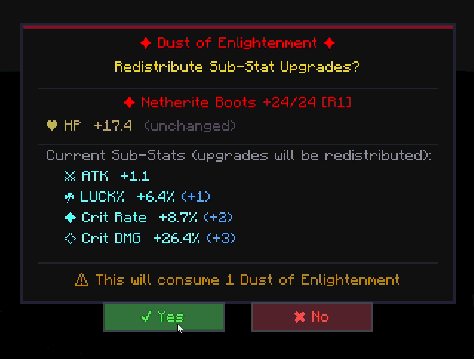 Sol's Relic System (Crit System, Stats, and more.) screenshot