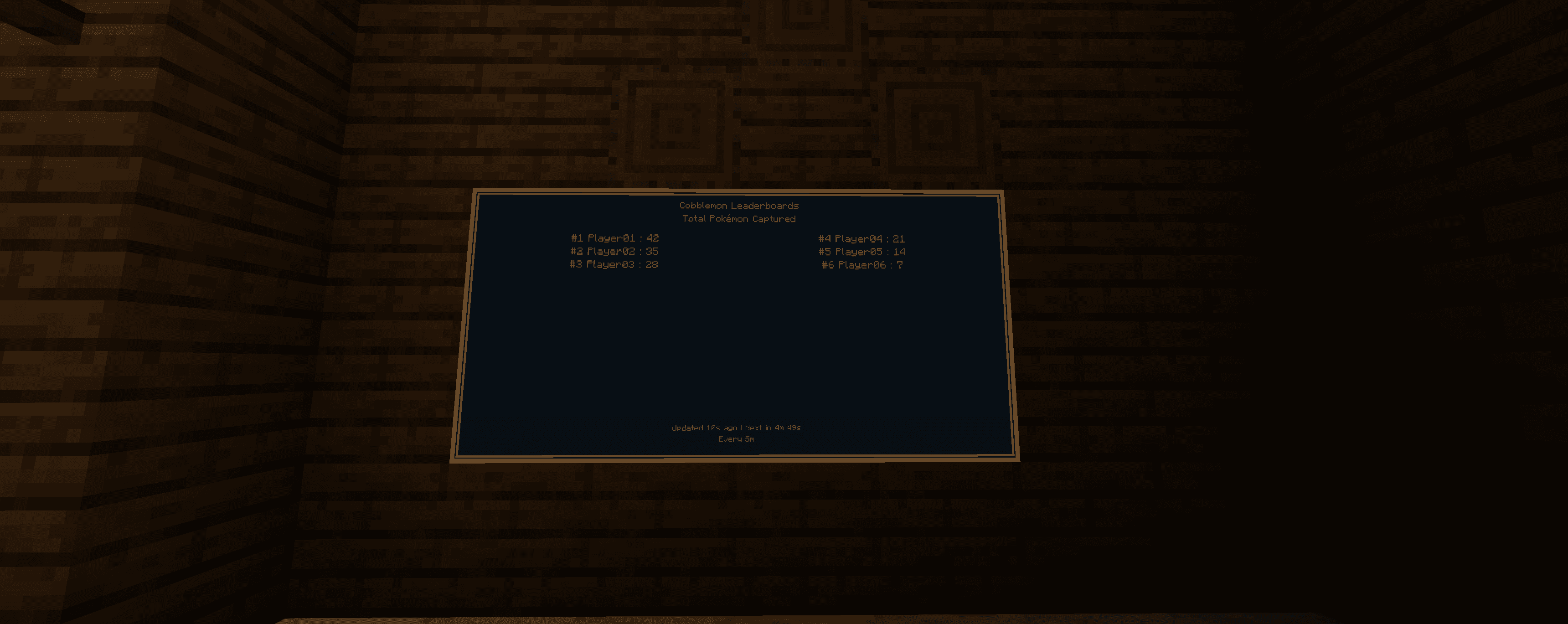Cobblemon Leaderboards screenshot