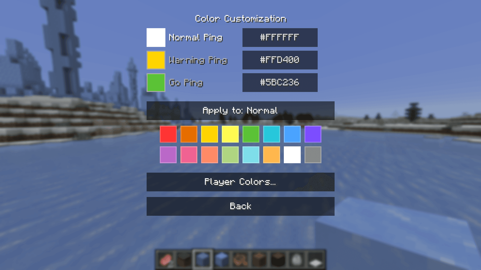 SimpleMultiplayerPing screenshot