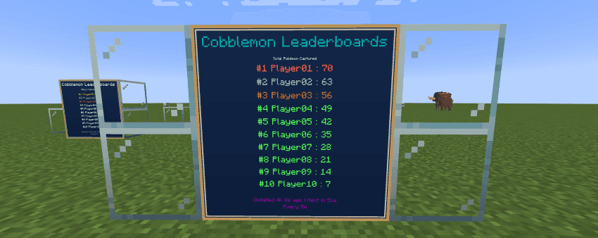 Cobblemon Leaderboards screenshot