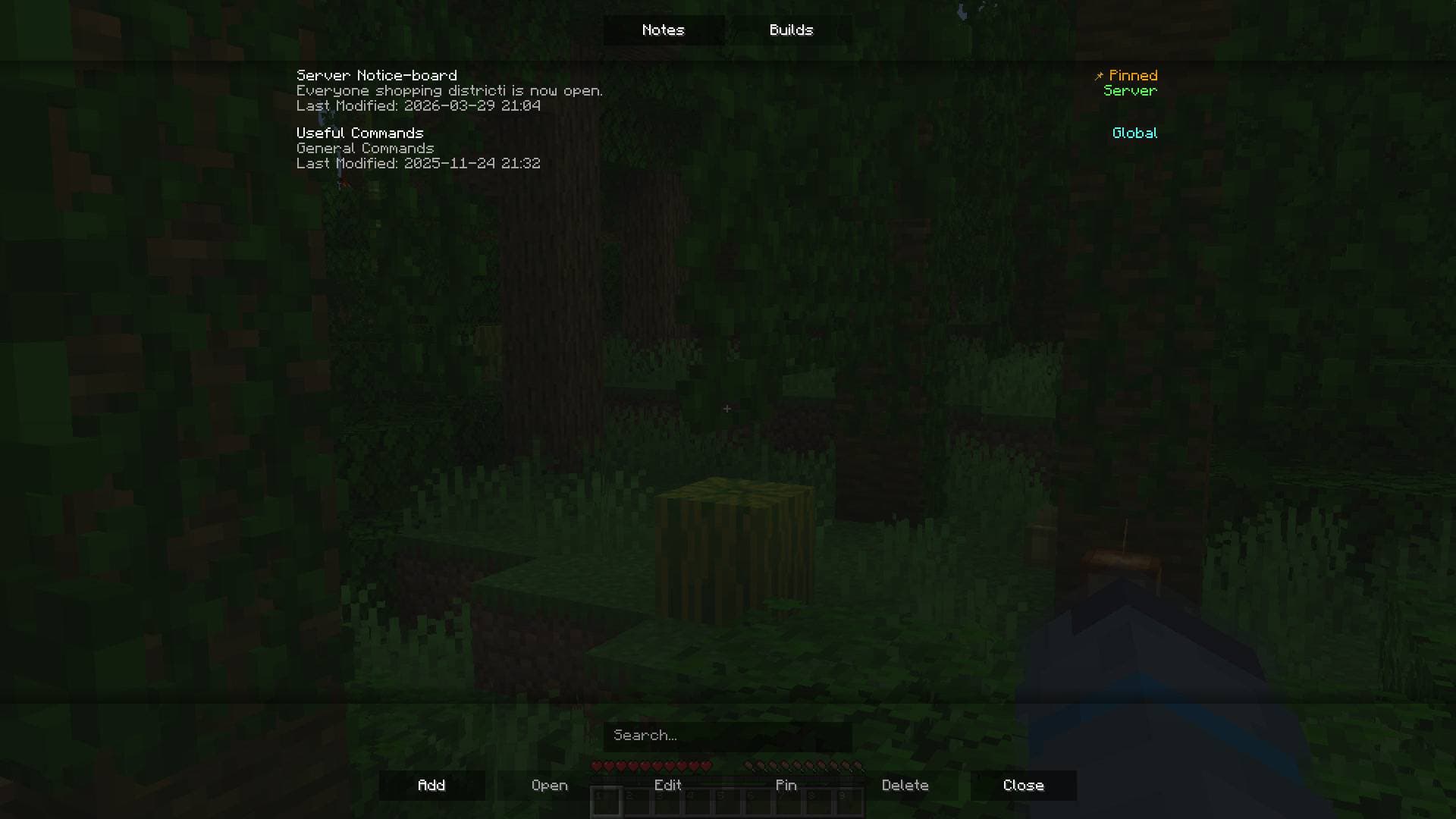 BuildNotes screenshot