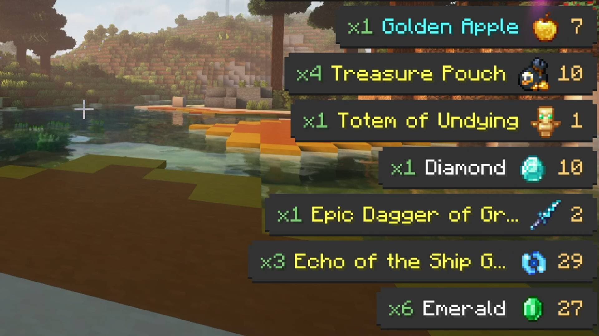 Loot Journal: Pickup Notifier [Forge Edition] screenshot