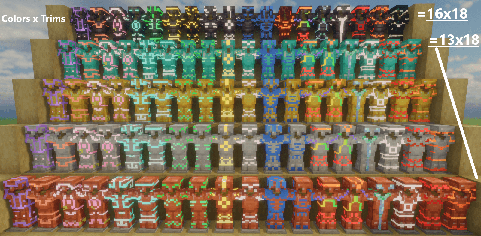 Glowing Trim Armors screenshot