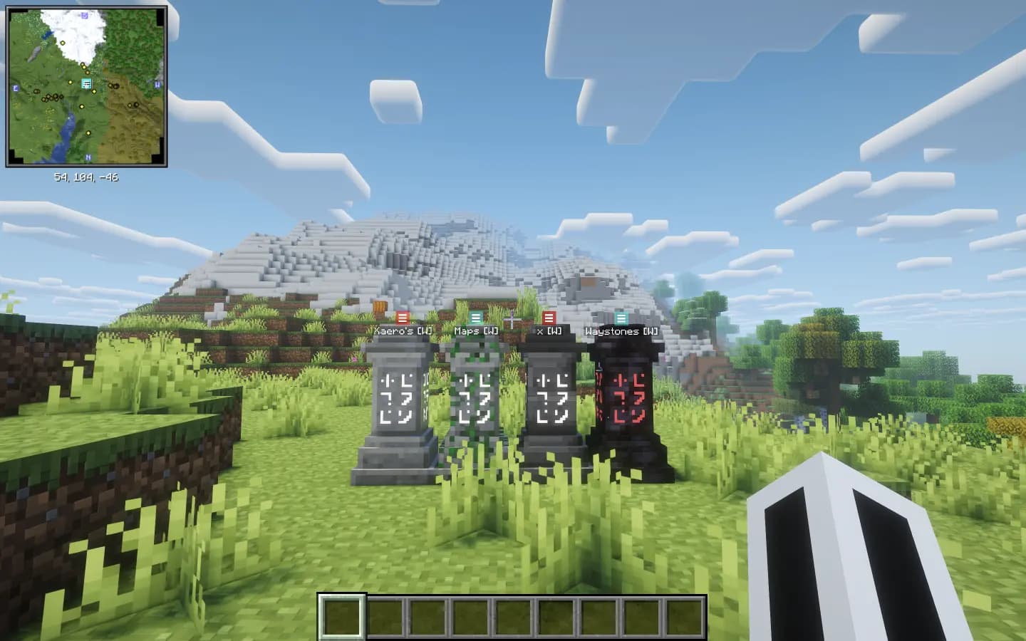 Xaero's Maps x Waystones screenshot