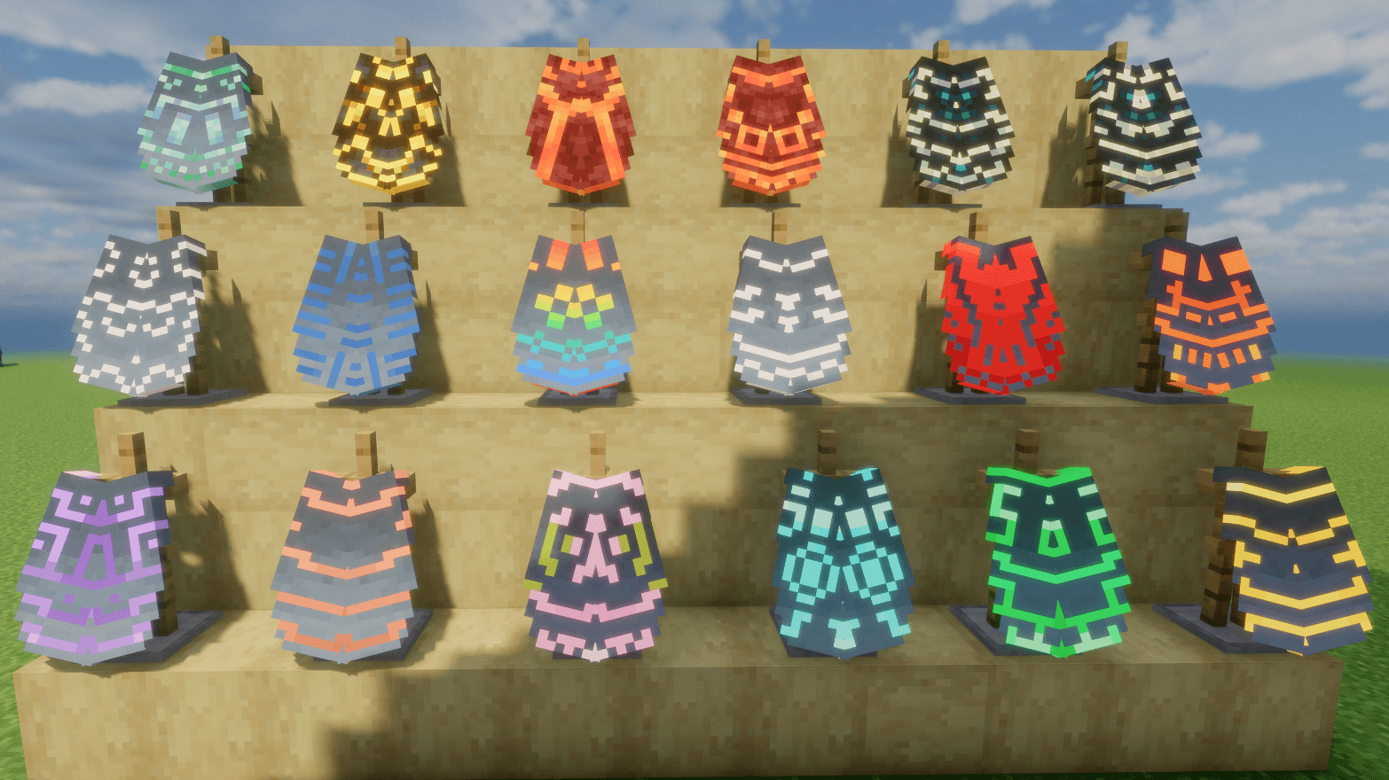 Glowing Trim Elytra screenshot