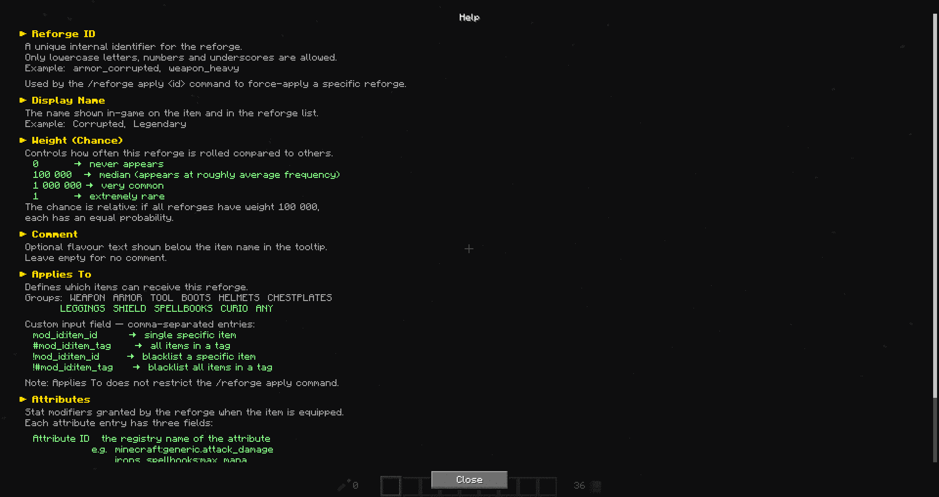 Random Reforges screenshot