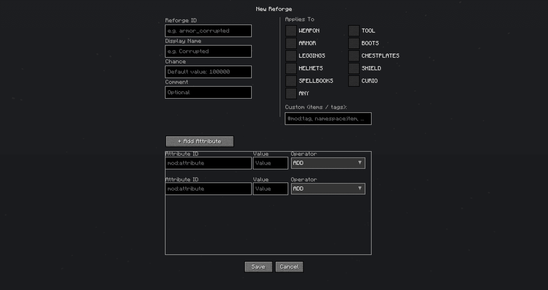 Random Reforges screenshot