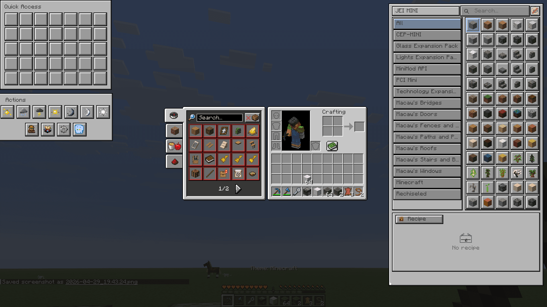 MINIMOD-JEI screenshot