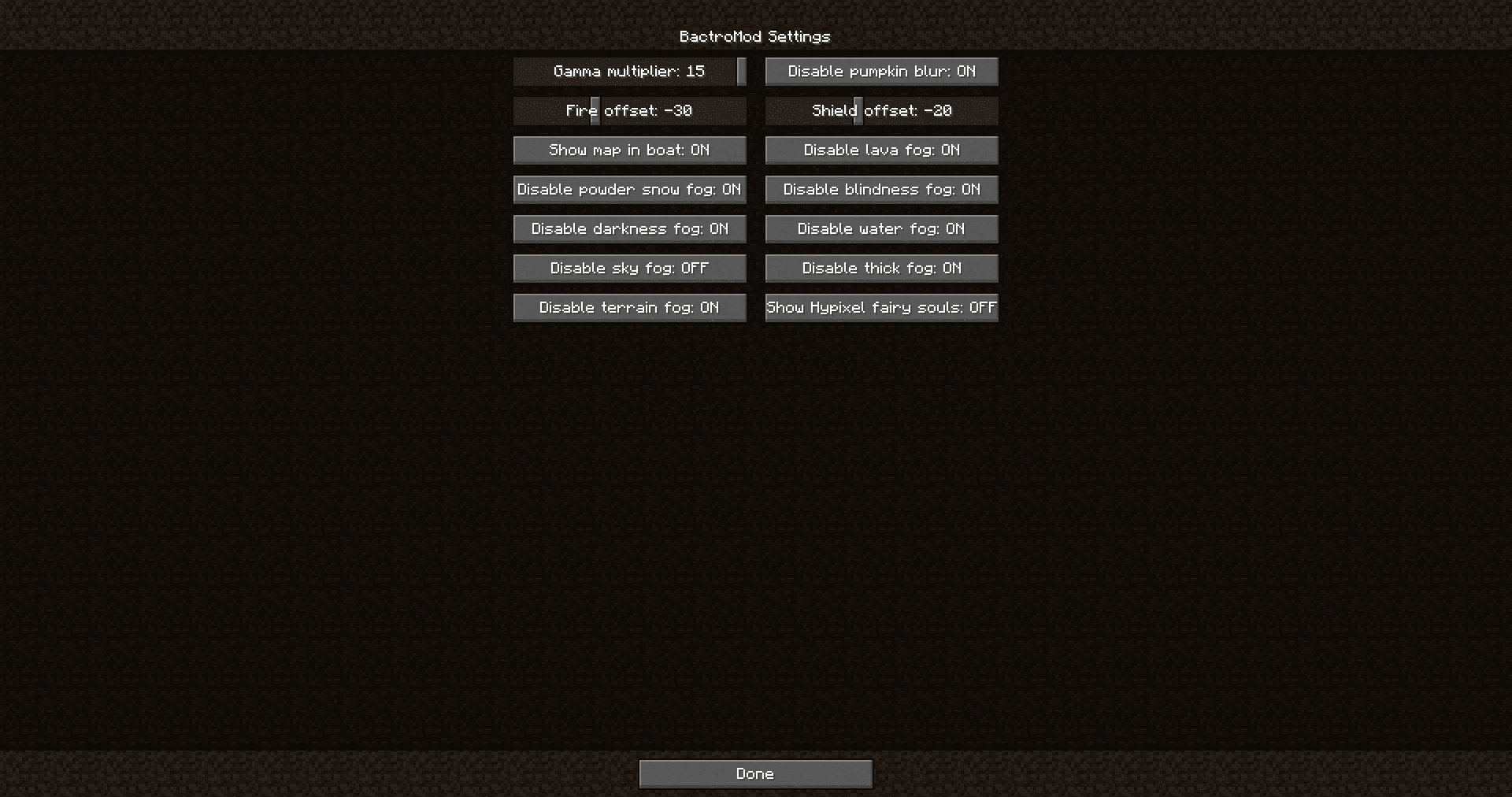 BactroTweaks screenshot
