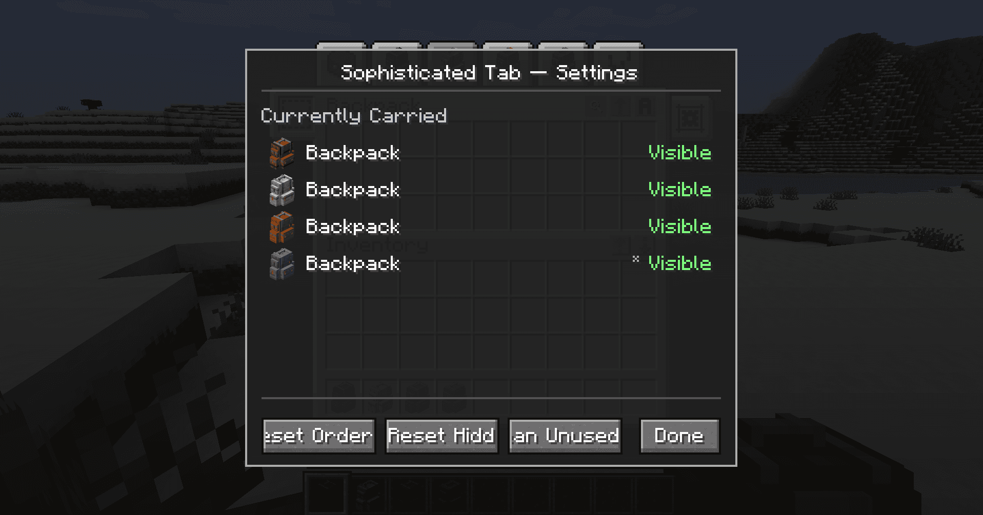 Sophisticated Tab screenshot