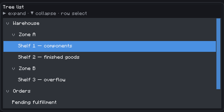 Modern GUI screenshot