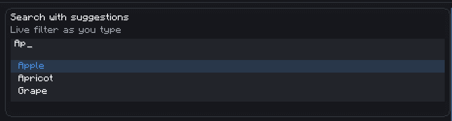 Modern GUI screenshot