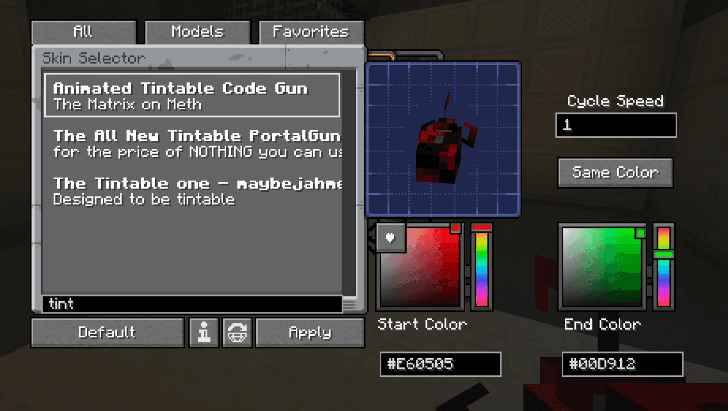 Customizable Portal Gun Skins screenshot