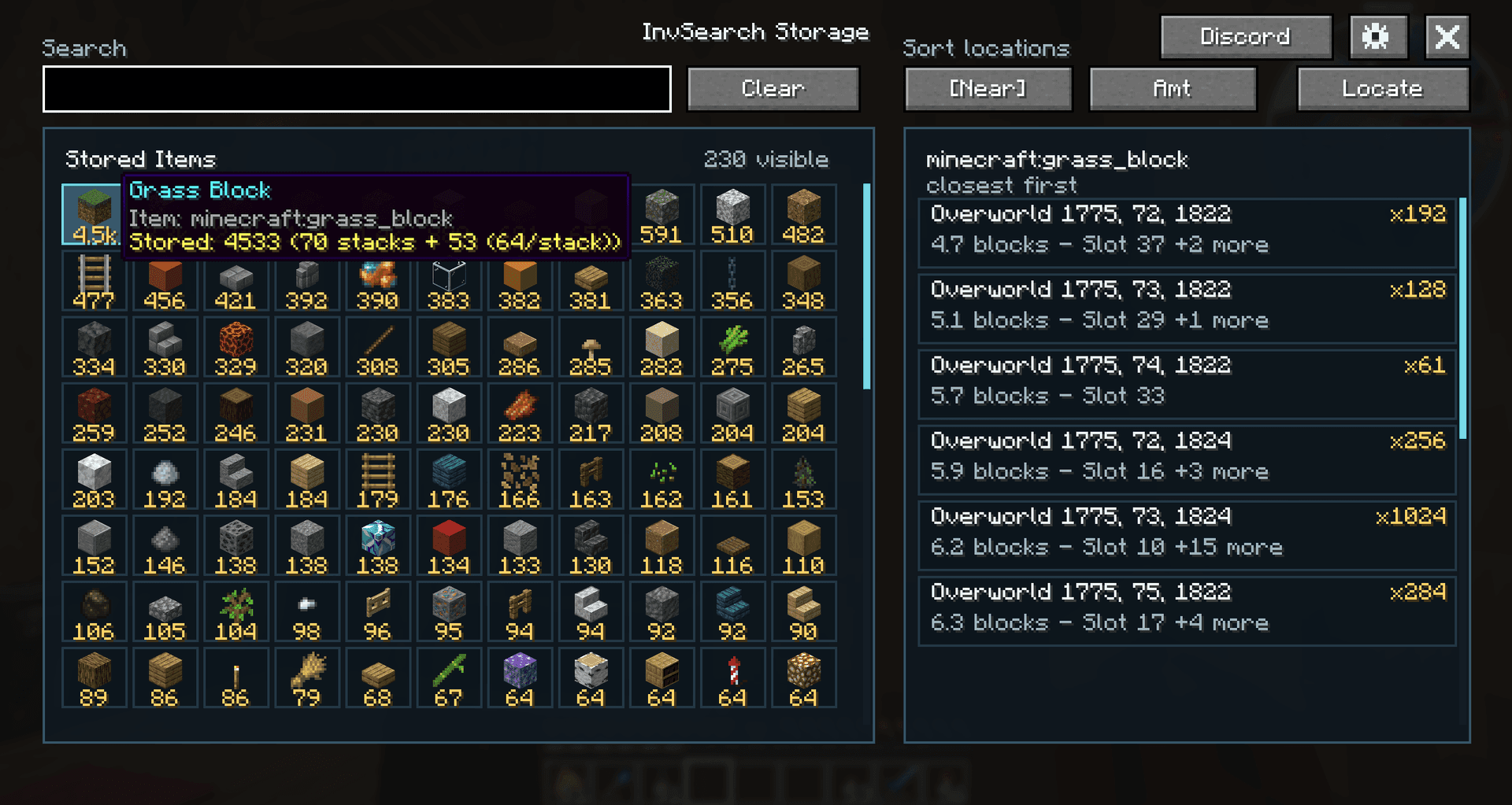 InvSearch screenshot