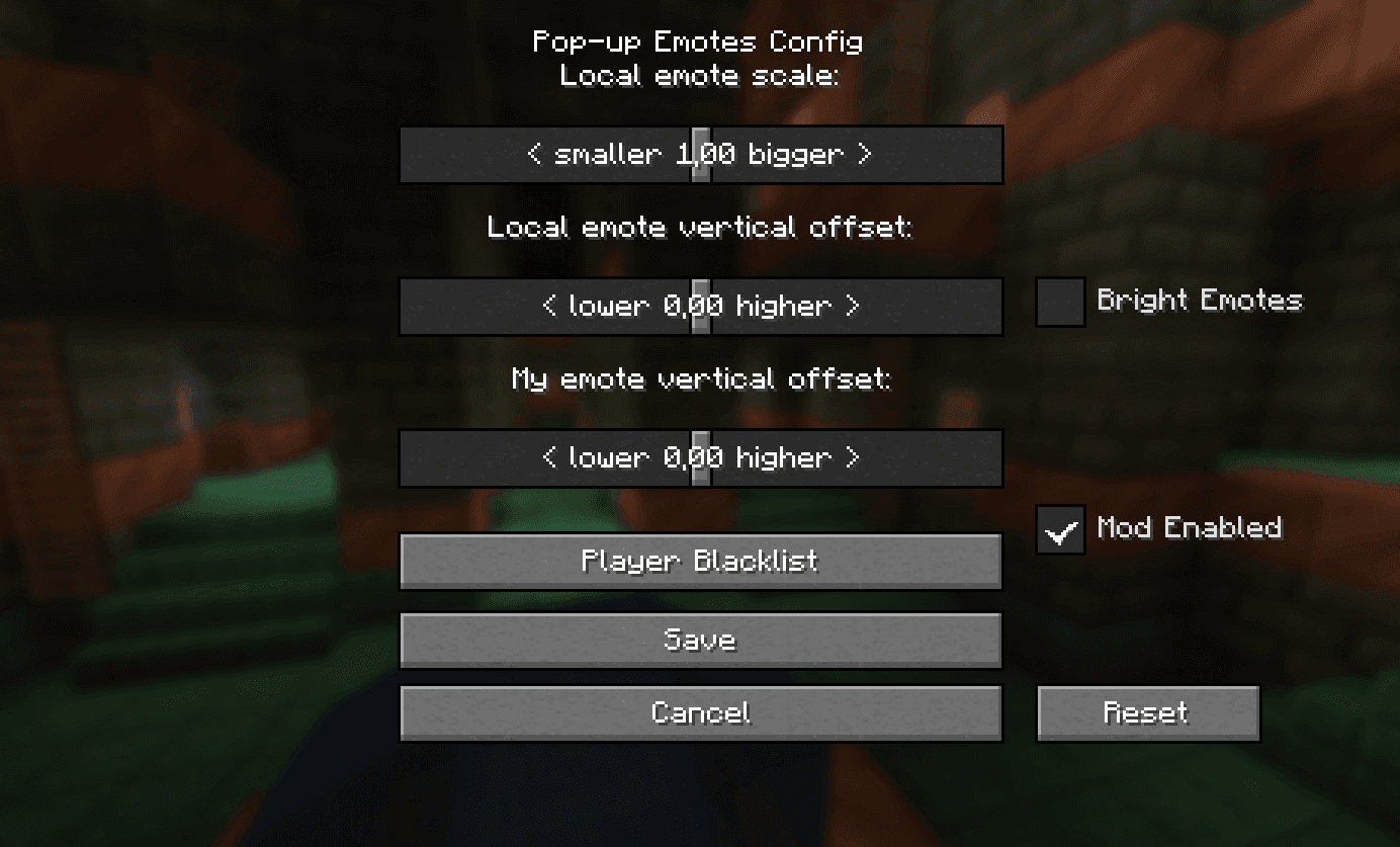 Pop-up Emotes screenshot