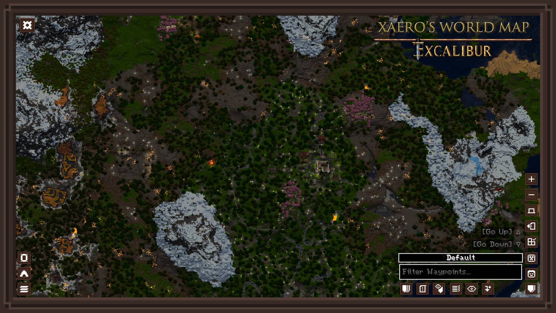 Excalibur | Xaero's World Map Support screenshot