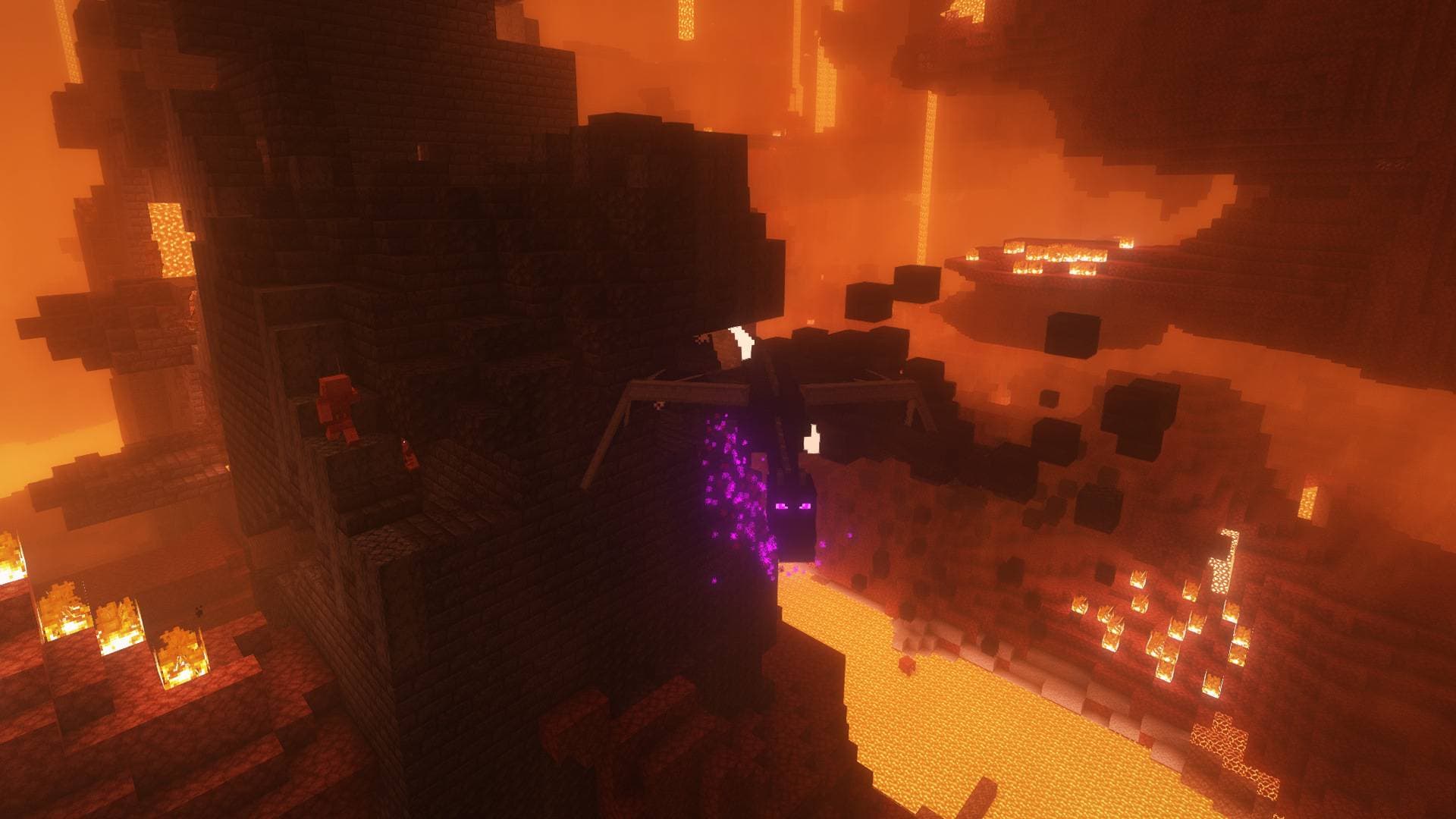 Ender Dragon Destroys End Island screenshot