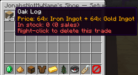 VillagerBased PlayerShops screenshot