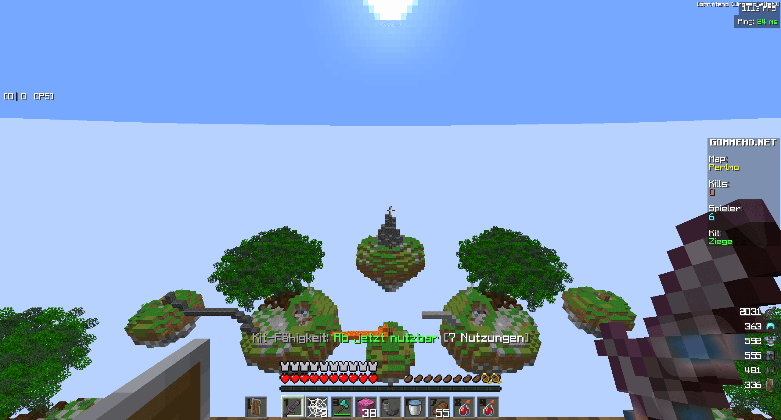 Better Survival/PvP Overlay (Better Than Nothing) by PinguinmikeTV screenshot