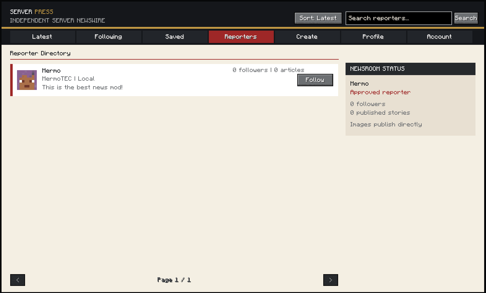 ServerPress screenshot