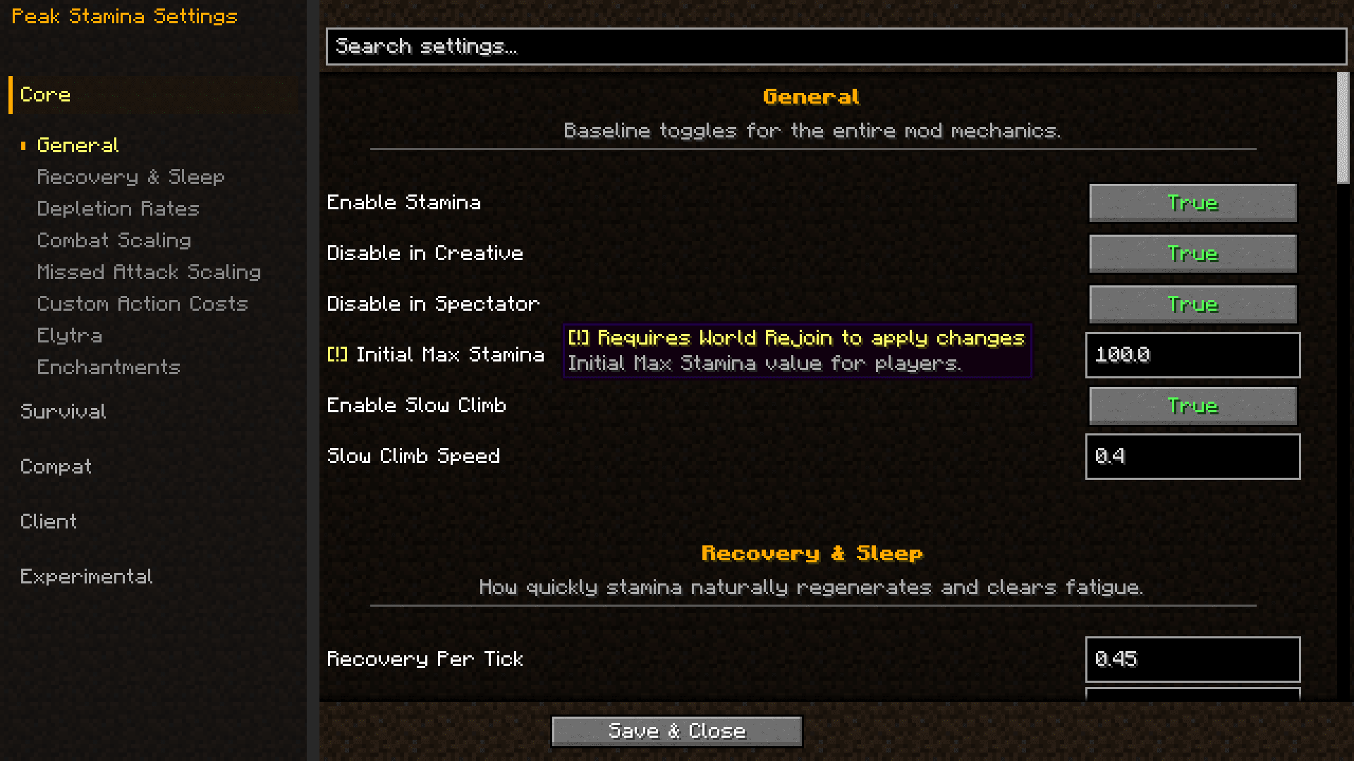 Peak Stamina screenshot