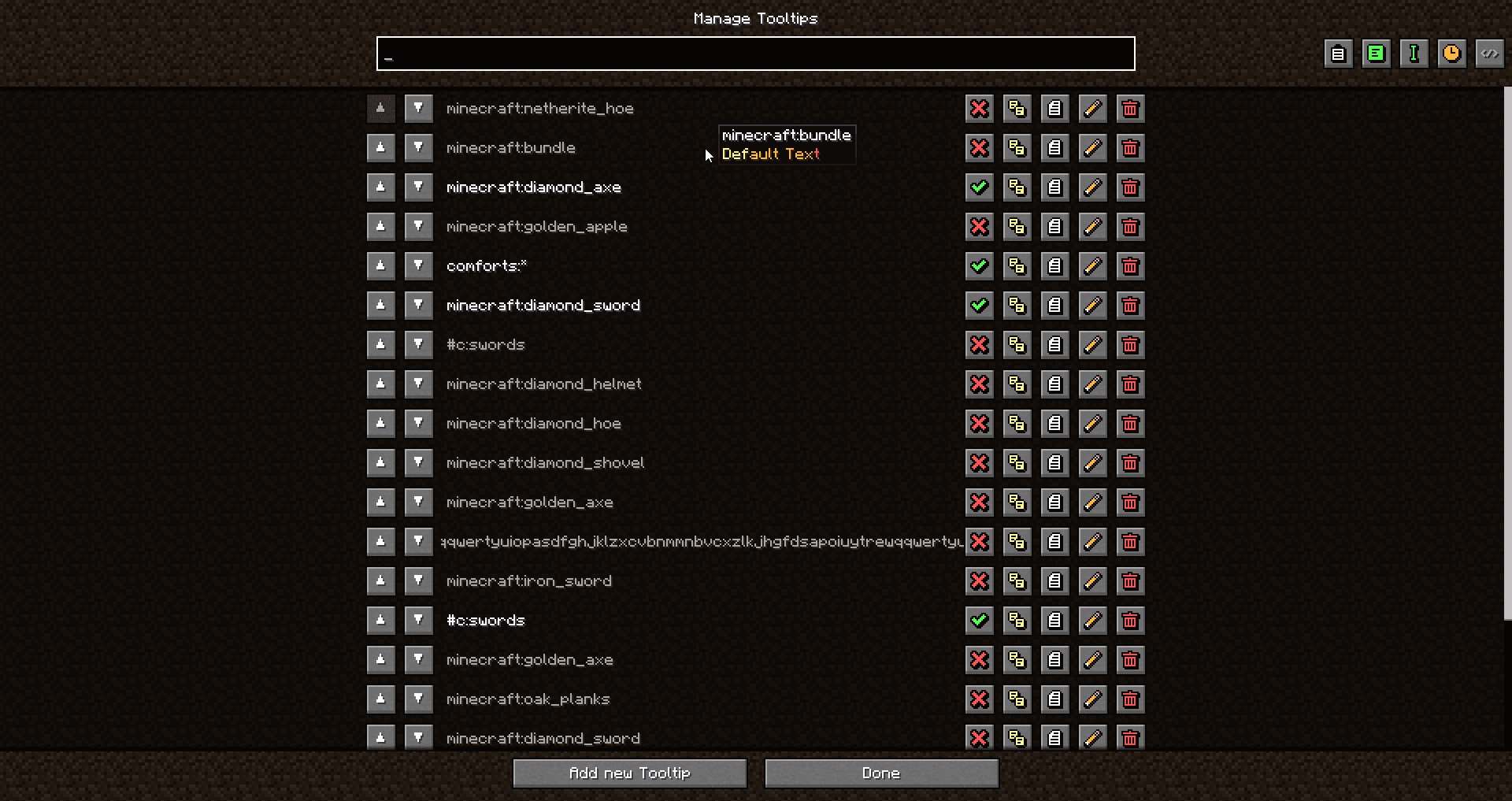 Custom Tooltip API screenshot
