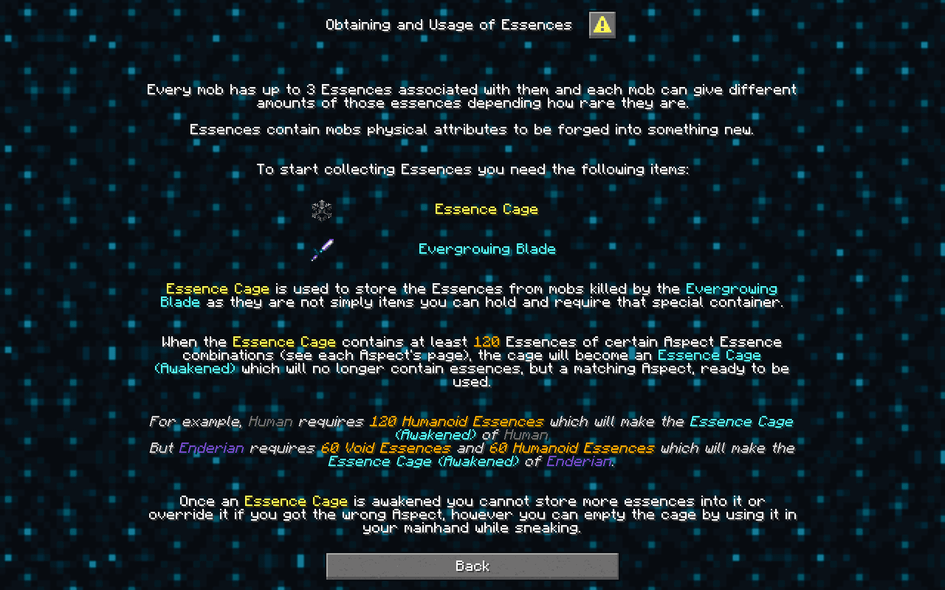 Aspects screenshot