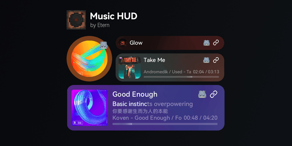 Music HUD screenshot