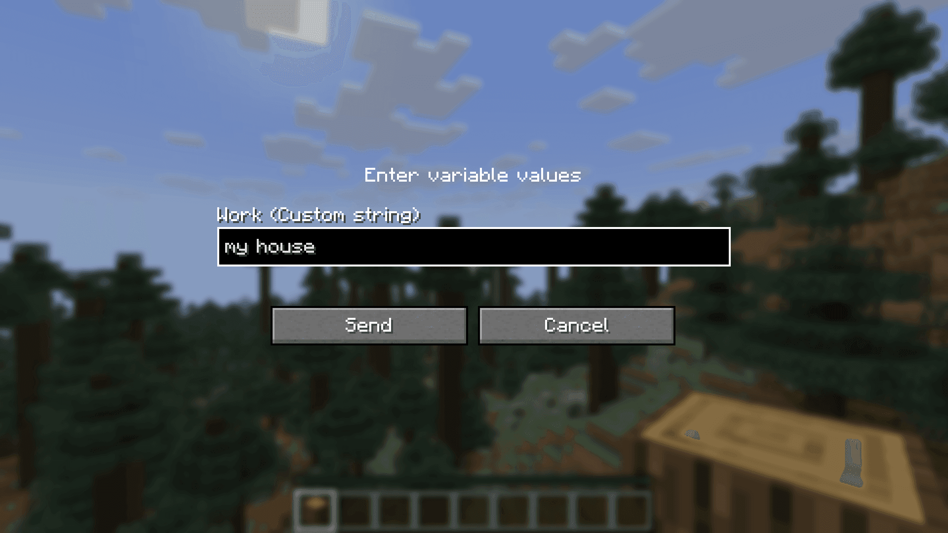 Saved Commands screenshot