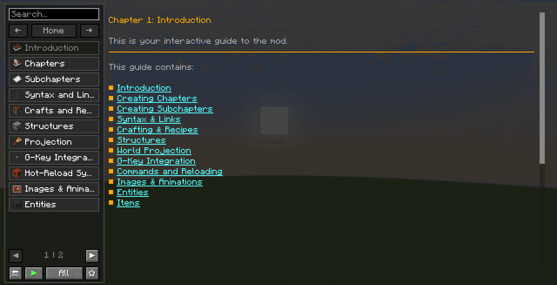 Guide screenshot