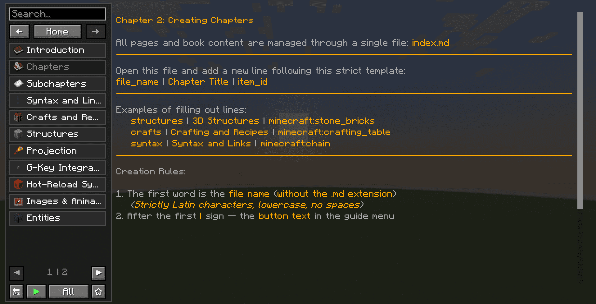 Guide screenshot